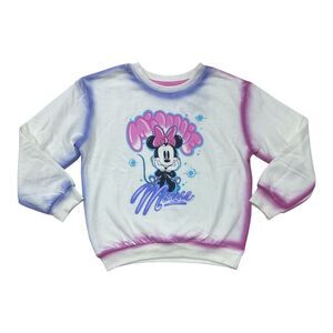 Minnie Mouse - Character Girl's Long Sleeve Crewneck Soft Fleece Pullover Sweats